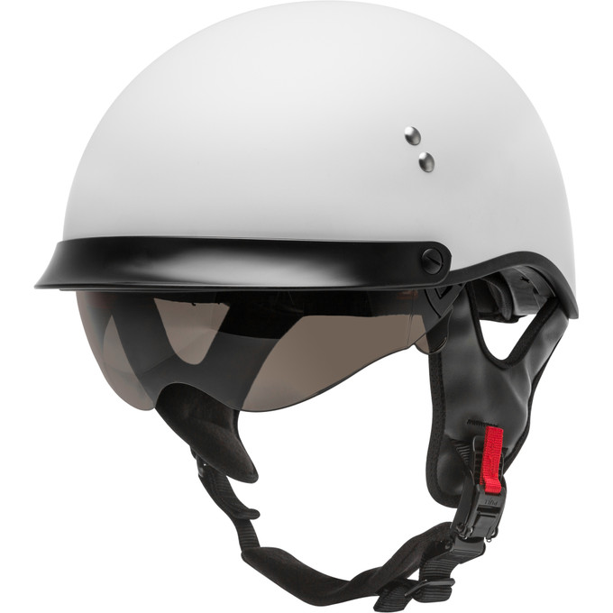 HH-65 Half Helmet Full Dressed Matte White 2X HH-65 Half Helmet Full Dressed Matte White 2X