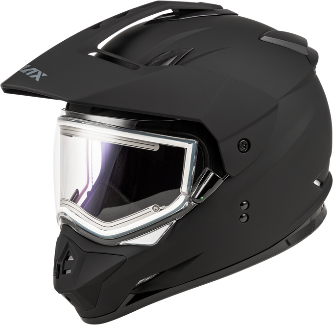 GM-11S SNOW HELMET W/ ELEC SHIELD MATTE BLACK 2X GM-11S SNOW HELMET W/ ELEC SHIELD MATTE BLACK 2X