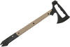The Gerber Downrange Tomahawk offers an axe, hammer head and pry bar all in one useful device. Gerber built these Axes & Saws with a 420HC steel body w/ Cerakote for maximum ruggedness and advanced protection, allowing you to use it in rough environments and during tough jobs. This Gerber Tactical Downrange Tomahawk has G-10 composite scales on the handle for an enhanced grip that creates a safer, more efficient tool. Each tomahawk comes with a MOLLE-compatible sheath for easy carry. Breach with confidence when you've got a Gerber Downrange 3-in-1 Tomahawk in hand.