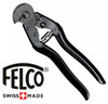 The FELCO® Commando cutter is the most efficient barbed wire cutter. Thanks to a special process the blades last even when cutting the hardest barbed wire (one or two wires). Its triangular cutting action makes one-handed cutting easy. The blades form a hook to locate the barbed wire, and the cutter has a thumb-operated locking catch. Small and efficient, it can easily be carried in a pocket. 