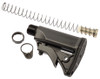 LWRC International's UCIW (Ultra-Compact Individual Weapon) stock system shortens the overall length of the firearm by a full inch, as compared to a standard AR. The kit includes the stock, receiver extension, index plate, buffer, recoil spring and castle nut. Its components were designed to work together and should be installed together for reliable performance. This stock is lightweight and features integral sling attachment points, easy one-hand adjustments and excellent cheekweld. The rubber buttpad prevents slippage during firing. Its receiver extension has four positions to adjust the length of pull. Derived from our UCIW project, it is a great option for shortening the overall length of your rifle.