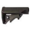 The LWRC Compact Stock is a drop-in replacement for AR-15 carbines with a Mil-Spec diameter buffer tube. It is a lightweight, no-nonsense stock that features integral sling attachment points, one-handed adjustment and an excellent cheek weld.