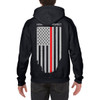 Thin Red Line American Flag Honor & Respect Hoodies