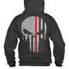 Thin Red Line Skull Hoodies