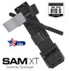 Combat Application Tourniquet. Engineered for rapid application, SAM® XT’s innovative design normalizes the number of windlass turns needed compared to traditional tourniquets, enabling an easier, faster training of the product and intuitive use. Meets MIL-STD 810G for durability
 
SAM® XT’s TRUFORCE™ Buckle technology auto-locks at a predetermined amount of circumferential force, eliminating nearly all tourniquet slack. Simply click, twist, and secure for a life-preserving tourniquet application.