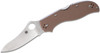 Spyderco C90GBNPE2 Stretch 2 G-10 Lightweight Folding Knives Brown