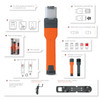 Lifehammer Torch Light Synergy - Safety Torch & Emergency LED Roadside Flare