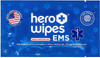 HERO WIPES EMS 65% Ethyl Alcohol Sanitizing Wipes Kills 99.9% baterial pathogens