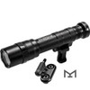 The Scout Light Pro Dual Fuel w/Z68 Tailcap, rifle-mounted weapon light's low-profile mount allows optimum light positioning; ideal for use with other rail-mounted accessories. Features up to 1,500 lumens of white light for close to long range tactical applications with the *SF18650B rechargeable lithium-ion battery; delivers 1,200 lumens of blinding white light with 123A batteries; its Total Internal Reflection (TIR) lens shapes the beam for plenty of reach and ample surround light; constructed of lightweight aerospace aluminum; Mil-Spec hard-anodized and O-ring sealed to keep out the elements. The LPM easily and securely attaches to any MIL-STD-1913 or M-LOK rail. *Note-SF18650B battery required for 1,500 lumen output.