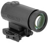 The HM3XT is a Titanium bodied 3X magnifier that features a quick release, flip-to-side mount with Absolute and Lower 1/3 Co-witness mounting solutions. Additional features include 2.75" of eye relief, IP67 certified water resistance, with windage and elevation adjustment for precision zeroing. Includes QD release mount, T10 L key and user manual.
