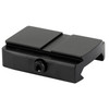 The Holosun 509 Adapter for Picatinny is a rugged and reliable rail mount, perfect for use with law enforcement, the military, and the everyday shooter. CNC machined with 6061 aircraft aluminum with a Type III Hard Anodized Finish, this rail mount is designed to withstand even the hardest-hitting recoil as well as rough use and abuse in virtually any tactical environment. Further, the stainless steel torx head M3 screws help you to securely mount this rail to your firearm for a snug, wobble-free fit for your Holosun 509 optic. This mount comes with a lifetime warranty against manufacturing defects so you can experience reliable long-lasting use.