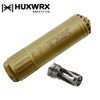 HUXWRX HX-QD 556K GEN II Flash Cap FDE Suppressor w/ Flash Hider, Canadian Military Contract Overrun Special