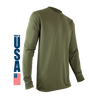 XGO Men's Phase 1 MC-Certified Long Sleeve Crew OD Green