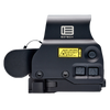 Treat yourself and upgrade your rifle to dominate tactical engagements with the EOTech® EXPS3-DCR Holographic Weapon Sight. This holographic sight features the Danger Close Reticle (DCR) which is a modification of the popular "speed ring" circle/dot reticle but corrects the point of aim, point of impact shift that occurs with close engagements when the primary dot is zeroed at distance. An aircraft aluminum housing creates a lightweight and strong optic, perfect for the rigors of everyday use. Further, the 7mm raised quick detach base allows for quick and easy mounting as well as offering lower 1/3 iron sight co-witnessing for even more versatility. This holographic sight offers true two eyes open shooting for fast target acquisition along with 20 user-controlled brightness settings along with a night vision setting for a clear, crisp sight picture in any lighting environment. Even better, this holographic sight is adjustable for both wind and elevation so you can dial in for unmatched accuracy with your favorite firearms. Operates on one CR123 battery (included) with up to 1,000 hours of battery life on nominal setting 12. Compatible with 1” Weaver or MIL-STD-1913 rails. Made in USA.