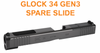 Glock GEN3 MOS Cut Optic Ready Spare Slides Front Serrations