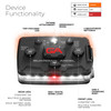 Guardian Angel Elite Series Wearable Safety Lights White/Orange