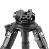 Endeavor RL APR and CPR (aluminum and carbon, respectively) shooting tripods give you the flexibility to connect with either an Arca-compatible plate or a standard Picatinny rail. Simply lock into the clamp, flip the lever, and you're ready to take aim. The removable 75mm leveling half-ball with a convenient handle lets you control the mechanism to rotate 360 degrees and tilt+/- 15° - helping you find and follow your target quickly. Vanguard crafts these tripods using advanced CNC engineering for precision, performance, and reliability.