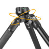 Endeavor L APR and CPR (aluminum and carbon, respectively) shooting tripods give you the flexibility to connect with either a standard Arca plate or Picatinny rail. Simply flip the lever, lock in, and take aim. The 65mm leveling half-ball lets you rotate 360 degrees and tilt +/- 15° - helping you find and follow your target quickly. Vanguard crafts these tripods using advanced CNC engineering for precision, performance. and reliability.