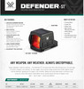 Vortex Defender Ultra-Rugged Enclosed Solar Micro Muti-Reticle Red Dot Sight Vortex Defender Ultra-Rugged Enclosed Solar Micro Muti-Reticle Red Dot Sight