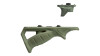 FAB Rubberized Ergonomic Pointing Grip Combo for M-LOK