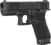 Glock P64550201 G45 Gen6 Crossover Frame 9mm Luger 10+1 4.02" Black GMB Barrel, Black nDLC Steel Optic Ready/Serrated Slide, Black Polymer Frame w/Accessory Rail, Interchangeable Backstrap Grip. The 6th Generation of Glock pistols delivers enhanced ergonomics for increased usability and comfort with a unique optic ready system. The Gen6 pistols features an optic ready system; ergonomic frame with palm swell; extended thumb rest; enlarged beavertail; slide serrations are angled deeper into the slide to make the surface engagement more tactile for slide manipulations; grip texture combines 2 textures into one to create the perfect blend of performance and comfort on an extended surface area; flat faced trigger design comes standard and maintains the Safe Action System for uncompromising safety and reliability. The undercut trigger guard and the reduced distance from the frame to the trigger allows for a higher grip and easier reach for a variety of users. Includes three optic plates that allow various optics to be screwed directly into the slide.