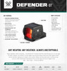 Vortex Defender CCW Enclosed Solar Micro Muti-Reticle Red Dot Sight
