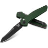 Benchmade 9400BK Auto Osborne 3.4" Green Aluminum Plain Blade Knife