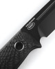 Benchmade 163BK Bushcrafter Carbon Fiber 4.38" Black Drop-Point Knife