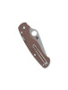 Spyderco C81PBN15V2 Para Military 2 Lightweight Brown CPM 15V Sprint Run 3.4" Plain Edge