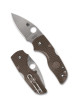 Spyderco C230PBN15V Lil' Native Lightweight Brown CPM 15V  Sprint Run 2.4" Plain Edge