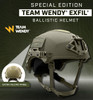 TEAM Wendy EXFIL Ballistic Helmet X-Velcro Panel Ranger Green, X Large