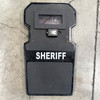 Tactical Sheriff Ballistic Shield with Viewport, LED Light & Shoulder Cutouts, Police Trade
