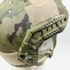FAST High Cut Tactical Ballistic Helmet, NIJ Level IIIA, MultiCam Camo with ARC Side Rails, NVG Shroud & Adjustable Chin Strap, Open Box