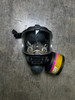 Scott M120 CBRN Facepiece 013022 Gas Mask w/ Expired Filter and Bag, Never Issued, Police Trade