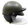 Premier Crown Corp Medium C-3 Law Enforcement Riot Helmet w/ Face Shield, OD Green, Police Trade