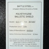 Battle Steel Level IIIA+ Ballistic Shield 30"x20", Lightweight Polyethylene Tactical Body Shield w/ Viewport