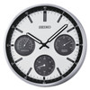 Seiko QXA823SLH White/Grey/Black Wall Clock 33cm