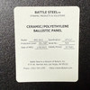 Battle Steel NIJ Level III+ Ceramic/Polyethylene Ballistic Panel, Open Box