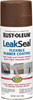 Rust-Oleum LeakSeal Flexible Rubber Coating Spray, 12 oz – Waterproof Sealant for Roofs, Gutters & Concrete, 6PK, New/Old Stock