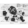 MSA ESP Voice Amplifier Communication System for MCU-2A/P Gas Mask, P/N 816280, New/Old Stock
