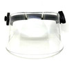 Paulson DK5 Series Tactical Face Shield, Clear Polycarbonate Full-Face Protection with Adjustable Head Strap, Police Trade