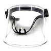 Paulson DK5 Series Tactical Face Shield, Clear Polycarbonate Full-Face Protection with Adjustable Head Strap, Police Trade