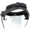 PASGT Riot Face Shield with Adjustable Head Strap, Full-Face Protective Visor for Law Enforcement & Crowd Control, Open Box