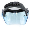 PASGT Riot Face Shield with Adjustable Head Strap, Full-Face Protective Visor for Law Enforcement & Crowd Control, Open Box
