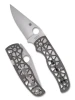 Spyderco C266ALP Edgerati Plain Edge Gray Aluminum Knife