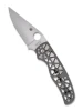 Spyderco C266ALP Edgerati Plain Edge Gray Aluminum Knife