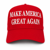 Trump Make America Great Again Hat 45-47, Snapback, Red/White
