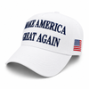 Trump Make America Great Again Hat 45-47, Snapback, White/Blue