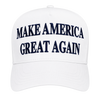 Trump Make America Great Again Hat 45-47, Snapback, White/Blue