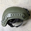 Tactical Level IIIA Ballistic Combat Helmet, ACH/MICH High-Cut Style, OD Green, ARC Side Rails & NVG Shroud Mount, Police Trade